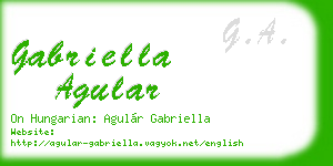 gabriella agular business card