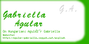 gabriella agular business card